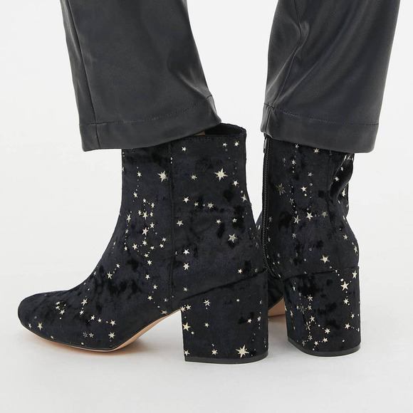 Urban Outfitters Margot Constellation Velvet Boot
